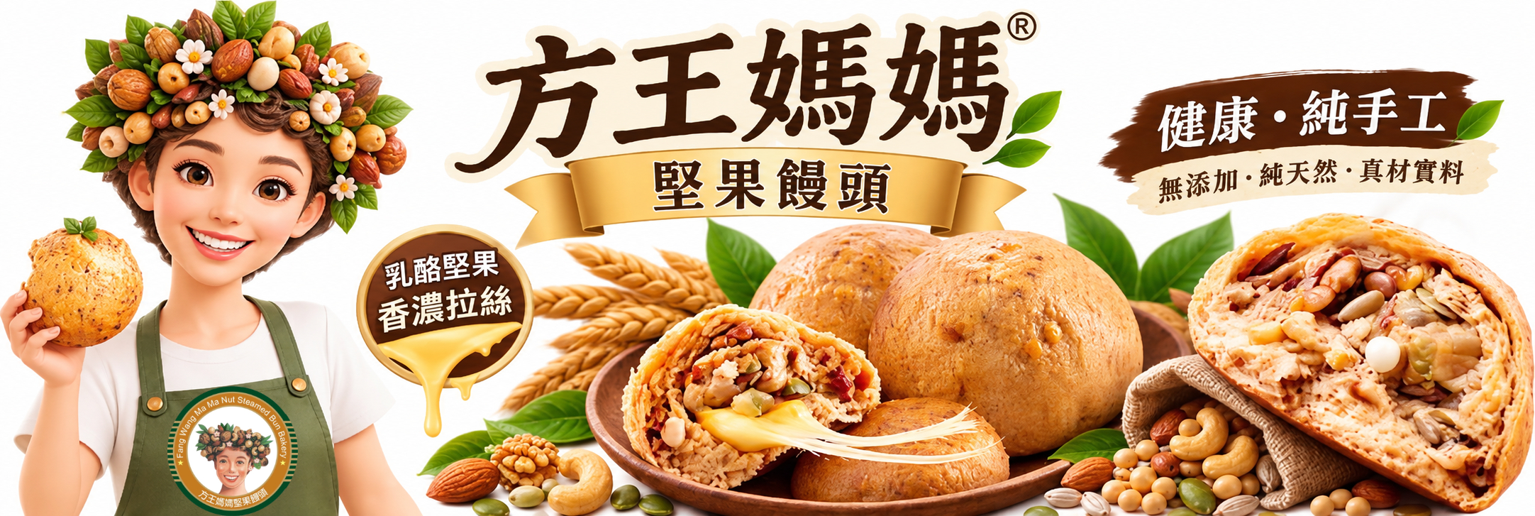 方王媽媽堅果饅頭